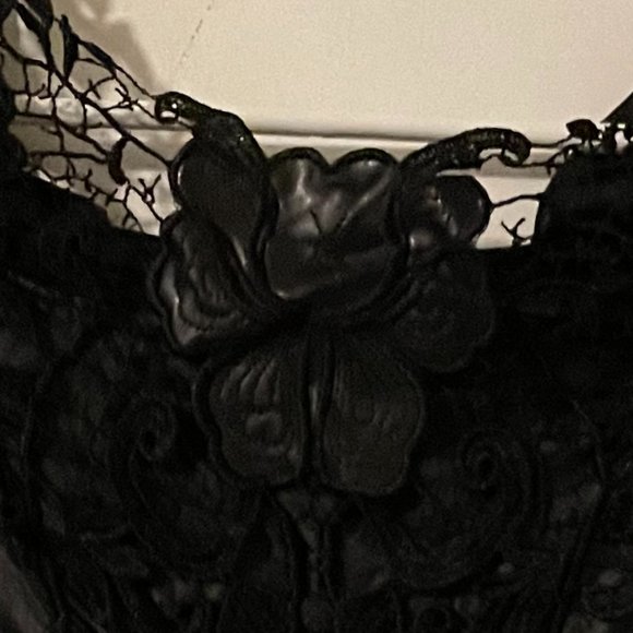 Black Mini dress tight fitting Size:S - Picture 5 of 11